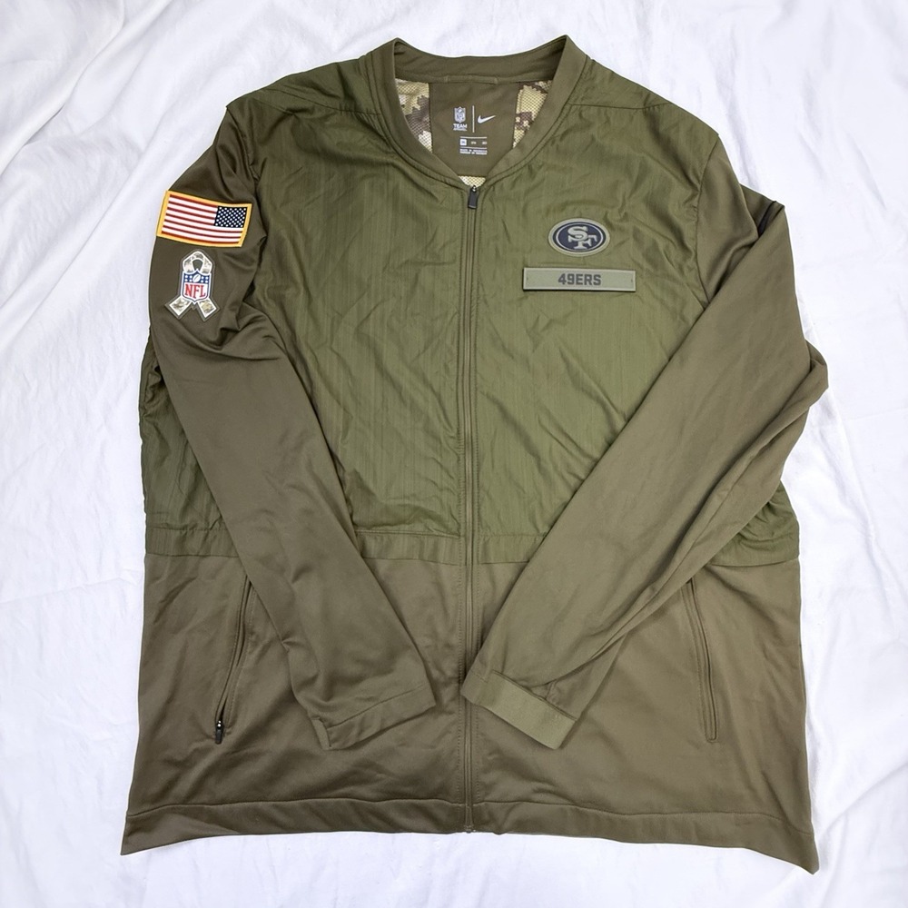 Nike San Francisco 49ers Salute to Service Military NFL Team Mens JACKET 3XL